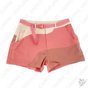 Outdoor Voices RecTrek 3” Colorblock Short Pink Cream Hiking Camping Outdoors M